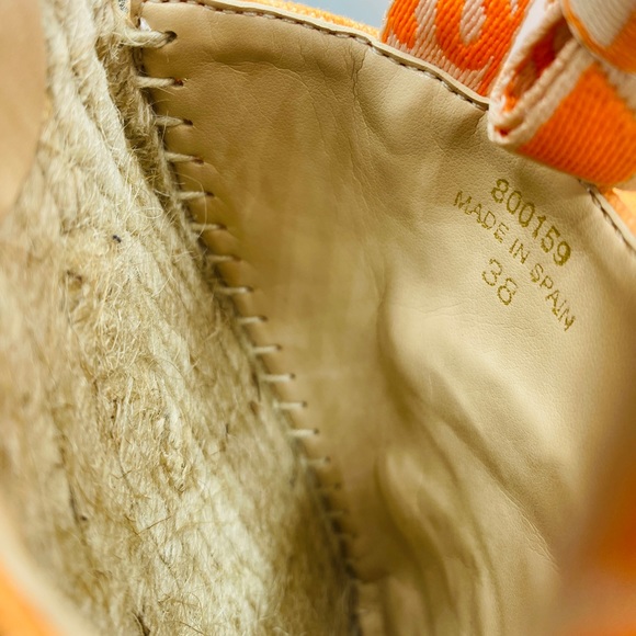 🎊Host Pick🪅Stella McCartney Women’s Gaia Canvas Espadrilles Size 38 AUTHENTIC - Picture 6 of 8